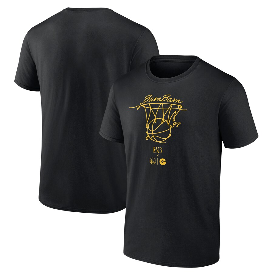 Men's Golden State Warriors  Black Bam Bam T-Shirt - Puhuasuan