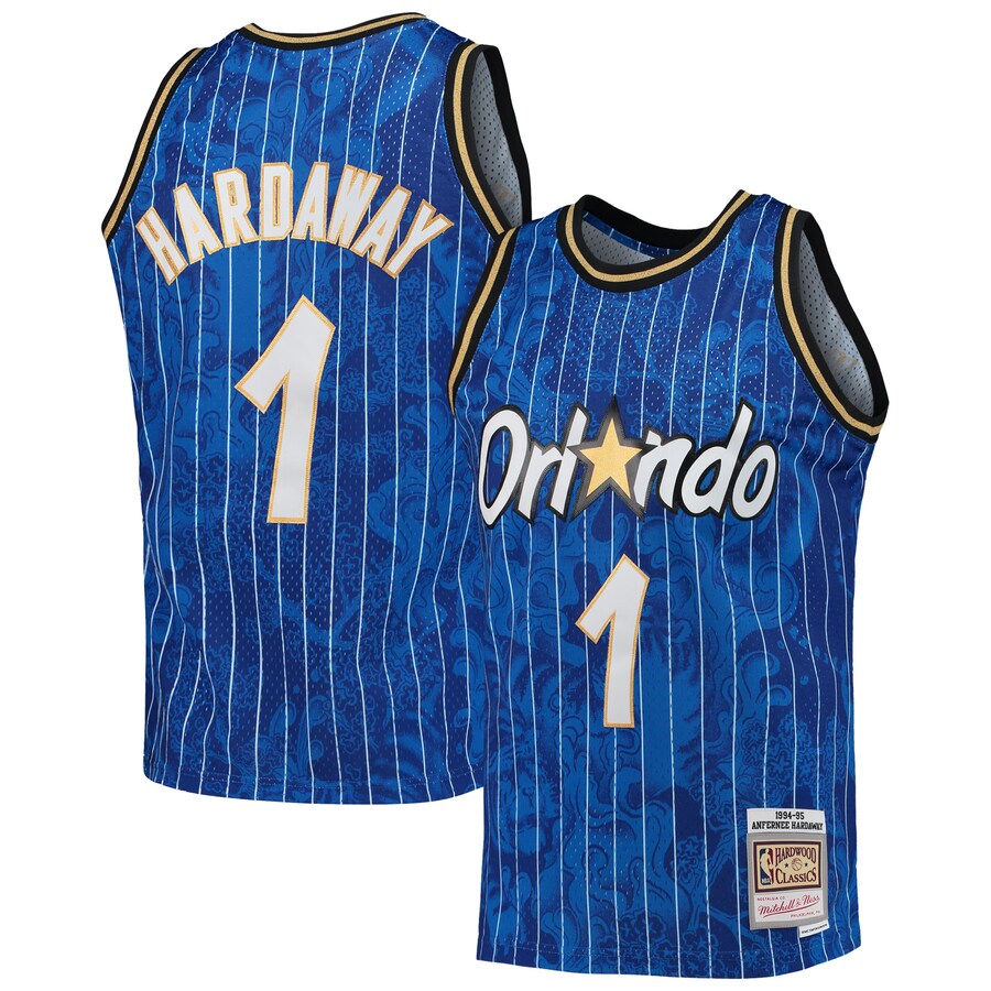 Men's Orlando Magic Penny Hardaway Mitchell & Ness Blue Hardwood Classics 1994/95 Lunar New Year Swingman Jersey - Puhuasuan