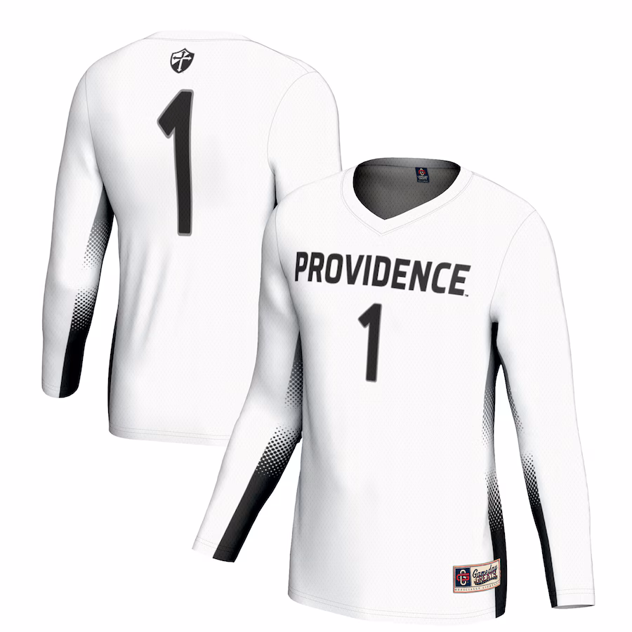 Unisex GameDay Greats #1 White Providence Friars Lightweight Volleyball Jersey - Puhuasuan