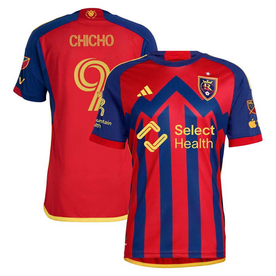 Men's Real Salt Lake Cristian Arango adidas Red 2024 Peak Utah Authentic Player Jersey - Puhuasuan