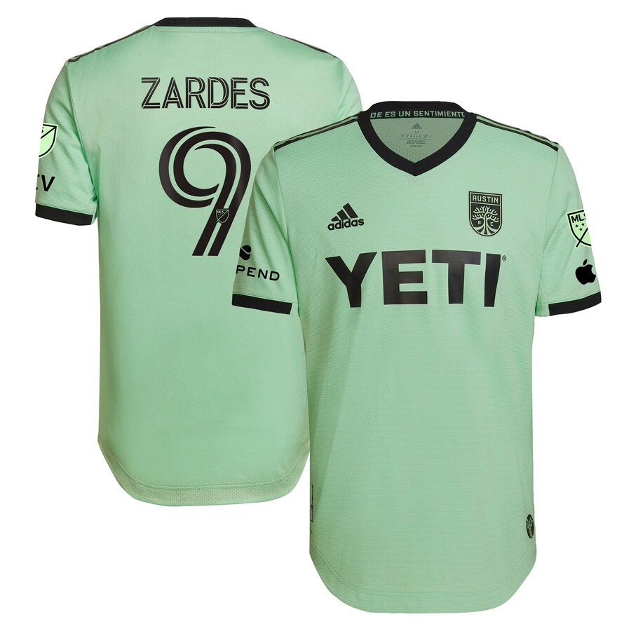 Men's Austin FC Gyasi Zardes adidas Mint 2023 The Sentimiento Kit Authentic Player Jersey - Puhuasuan