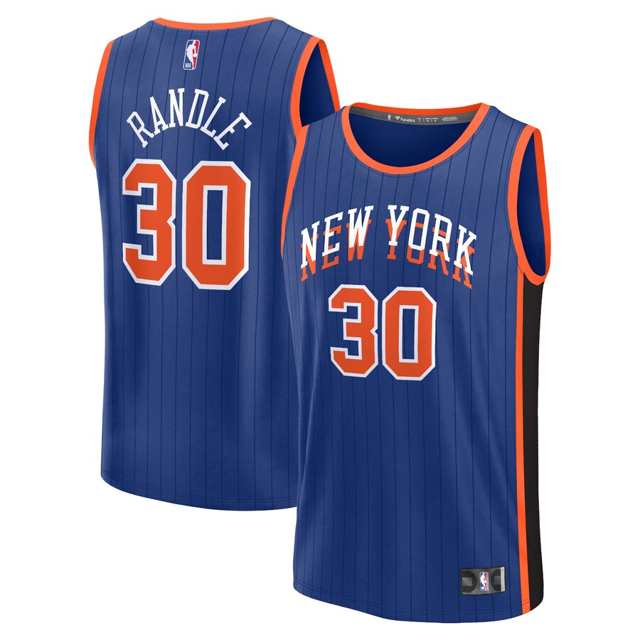 Youth New York Knicks Julius Randle Fanatics Blue Fast Break Jersey - City Edition - Puhuasuan