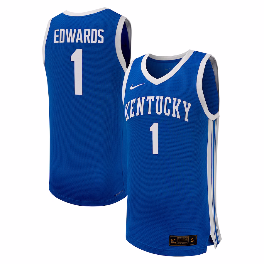 Justin Edwards Kentucky Wildcats Nike NIL Basketball Replica Player Jersey - Royal - Puhuasuan