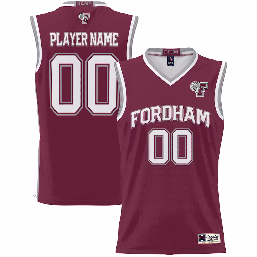 Fordham Rams GameDay Greats Unisex  Lightweight NIL Pick-A-Player Basketball Jersey - Maroon - Puhuasuan