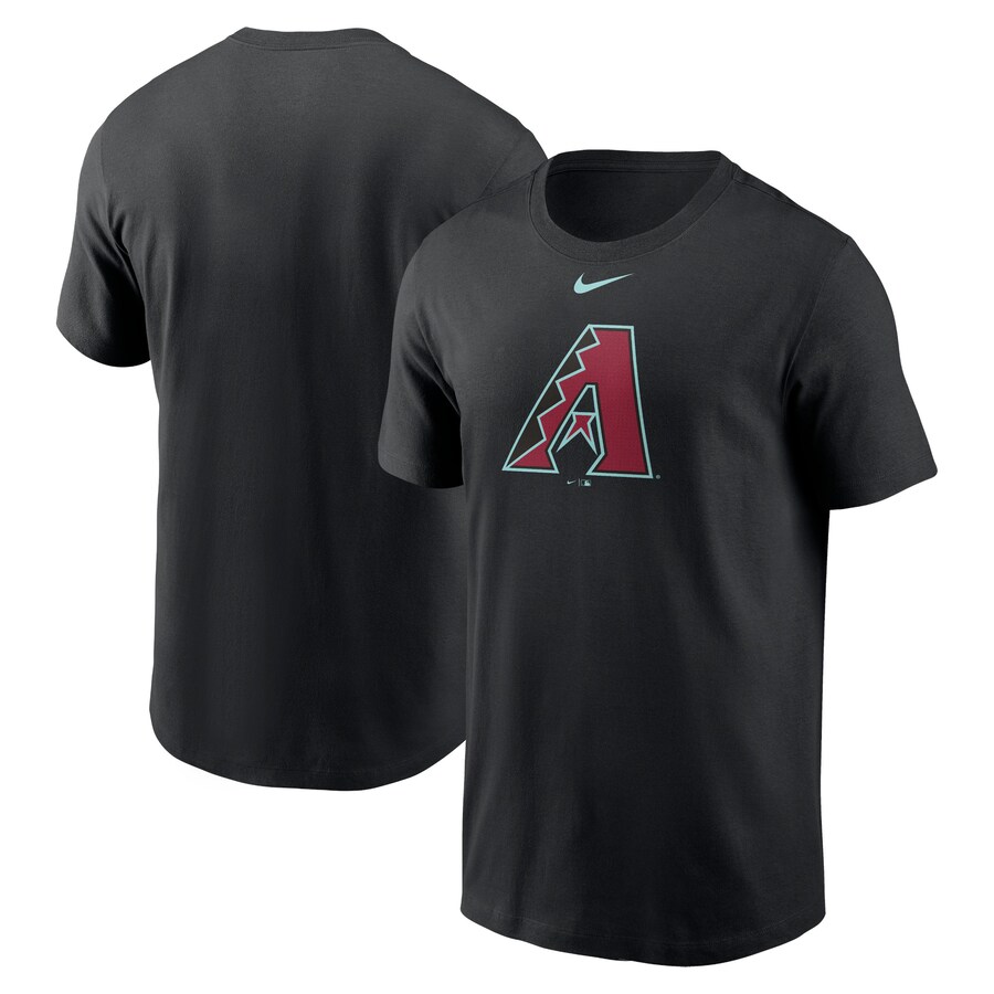 Men's Arizona Diamondbacks Nike Black Large Logo T-Shirt - Puhuasuan