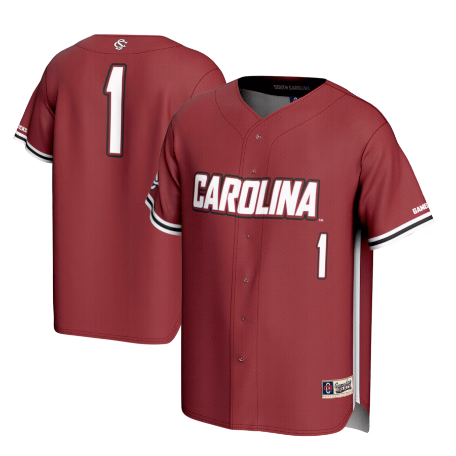 Youth GameDay Greats #1 Garnet South Carolina Gamecocks Lightweight Baseball Fashion Jersey - Puhuasuan