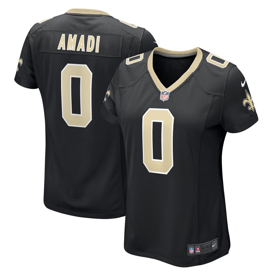 Women's New Orleans Saints Ugo Amadi Nike  Black Team Game Jersey - Puhuasuan