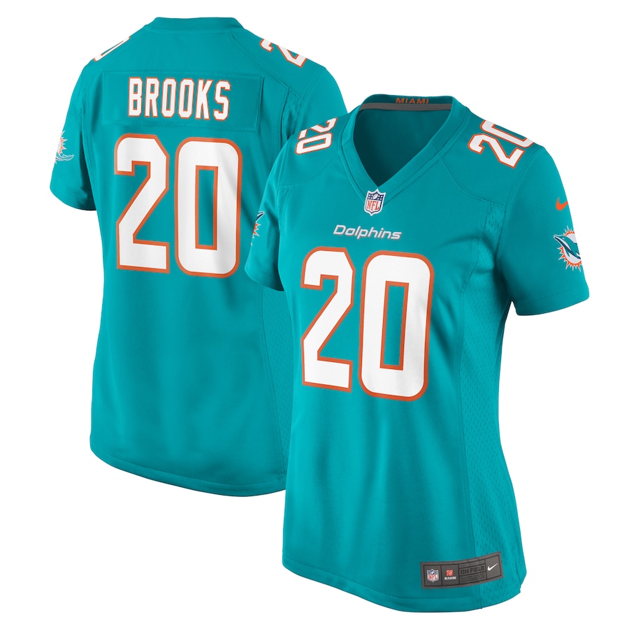 Women's Miami Dolphins Jordyn Brooks Nike Aqua Game Jersey - Puhuasuan