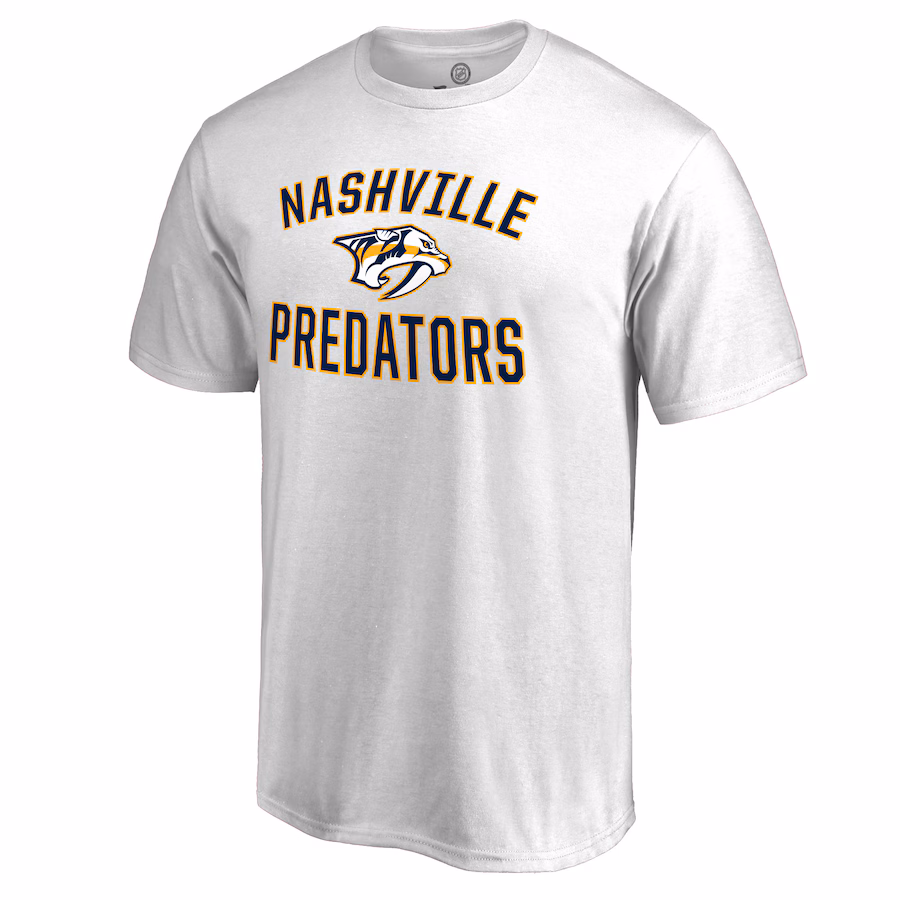 Men's Nashville Predators Victory Arch White T-Shirt - Puhuasuan