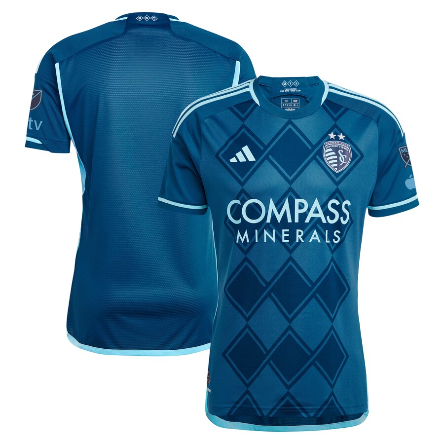 Men's Sporting Kansas City  adidas Navy 2024 Diamonds Our Forever Authentic Jersey - Puhuasuan