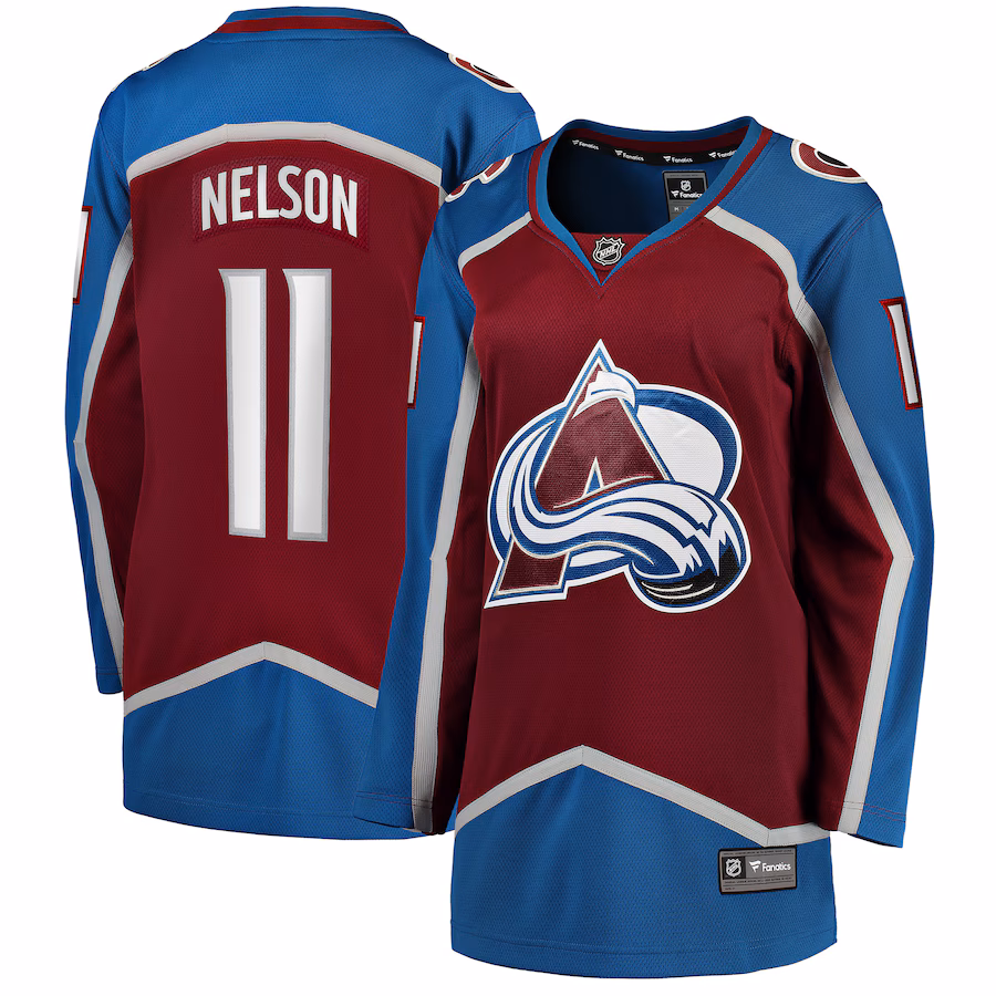 Women's Colorado Avalanche Brock Nelson Fanatics Burgundy Home Breakaway Player Jersey - Puhuasuan
