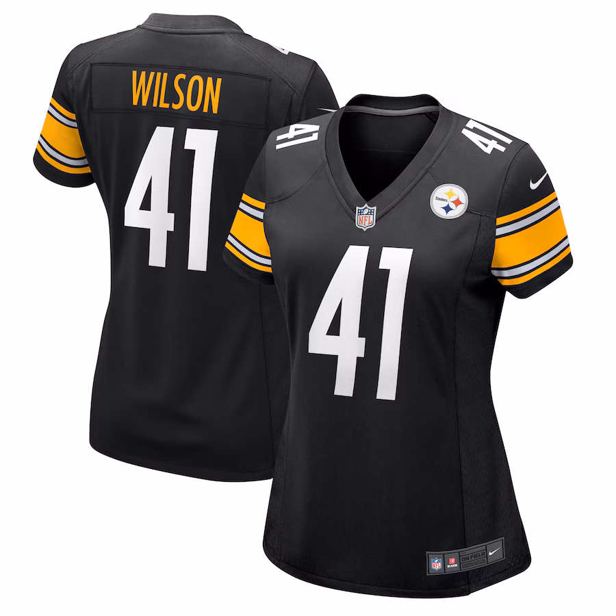 Women's Pittsburgh Steelers Payton Wilson Nike Black Game Jersey - Puhuasuan