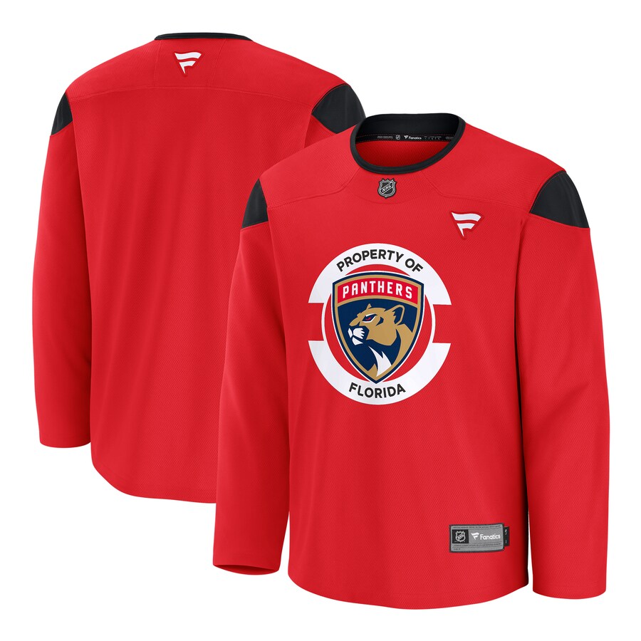 Men's Florida Panthers Fanatics Red Home Practice Jersey - Puhuasuan