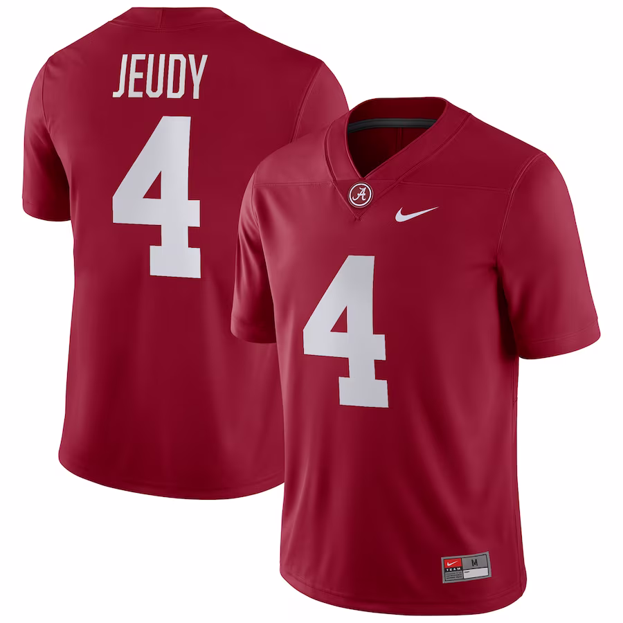 Jerry Jeudy Alabama Crimson Tide Nike Player Game Jersey - Crimson - Puhuasuan