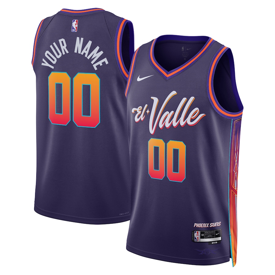 Unisex Phoenix Suns  Nike Purple 2023/24 Custom Swingman Jersey - City Edition - Puhuasuan