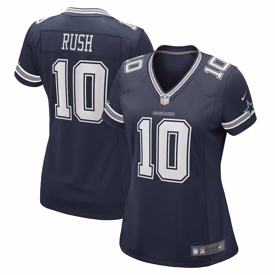 Women's Dallas Cowboys Cooper Rush Nike Navy Game Player Jersey - Puhuasuan