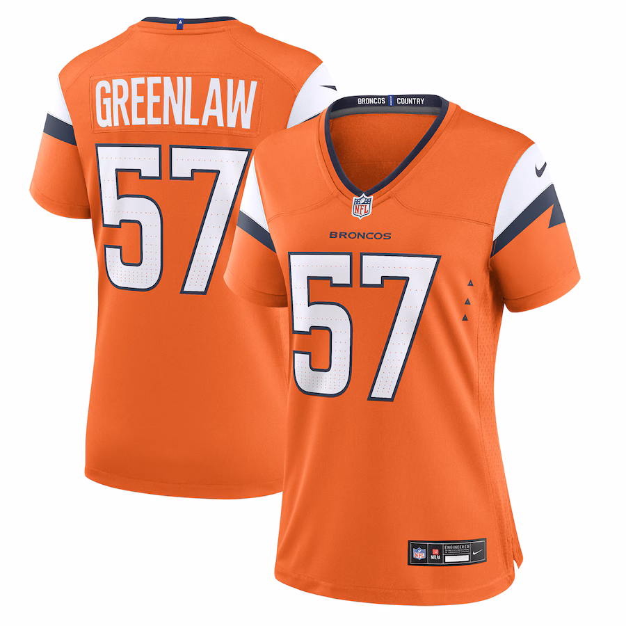 Women's Denver Broncos Dre Greenlaw Nike Orange Team Game Jersey - Puhuasuan