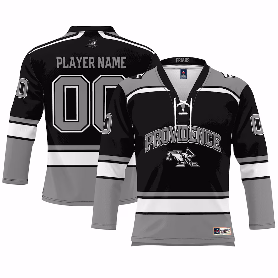 Providence Friars GameDay Greats Youth NIL Pick-A-Player Women's Ice Hockey Jersey - Black - Puhuasuan