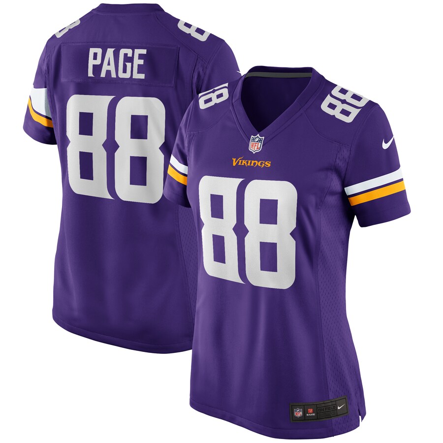 Women's Minnesota Vikings Alan Page Nike Purple Game Retired Player Jersey - Puhuasuan