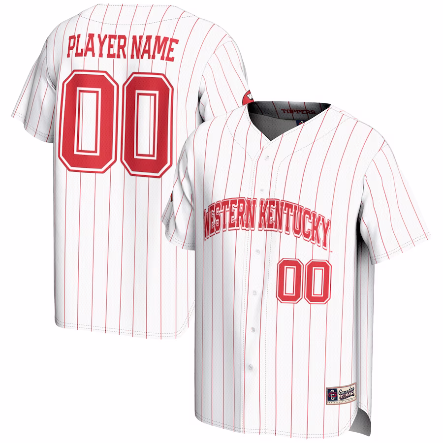 Western Kentucky Hilltoppers GameDay Greats NIL Pick-A-Player Lightweight Baseball Jersey - White - Puhuasuan
