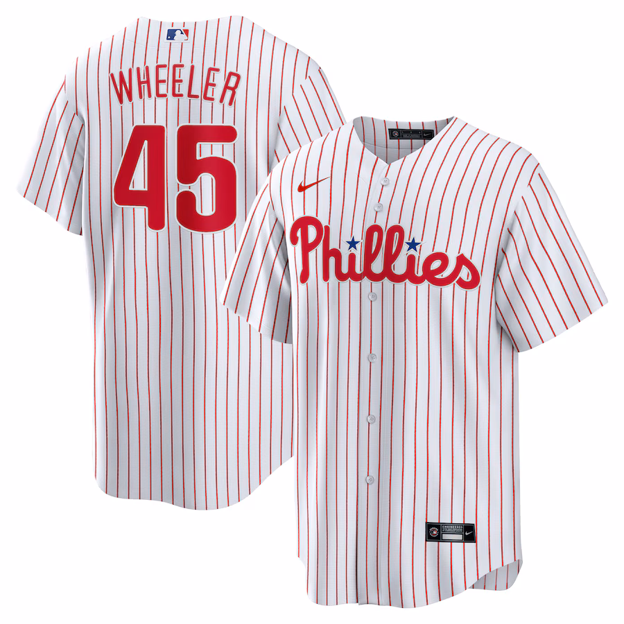 Men's Philadelphia Phillies Zack Wheeler Nike White Home Replica Jersey - Puhuasuan