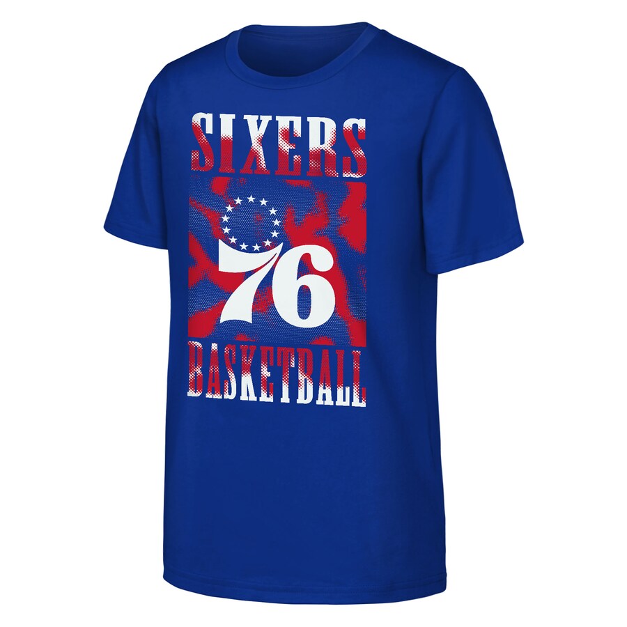 Youth Philadelphia 76ers  Royal Garage Hero T-Shirt - Puhuasuan