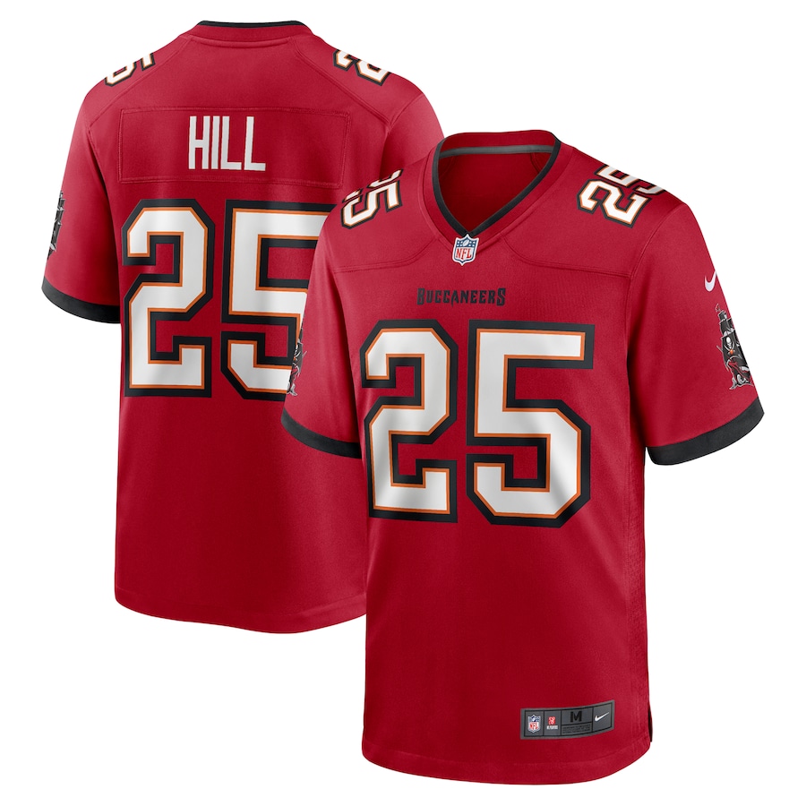 Men's Tampa Bay Buccaneers Troy Hill Nike Red Game Jersey - Puhuasuan