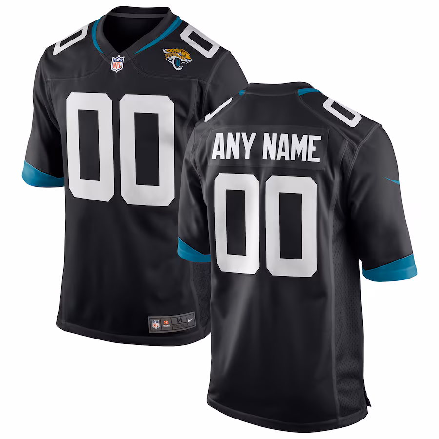 Youth Jacksonville Jaguars Nike Black Custom Team Color Game Jersey - Puhuasuan