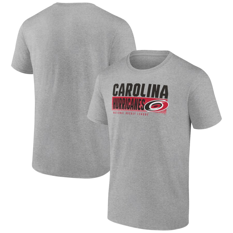 Men's Carolina Hurricanes Heathered Gray Jet Speed T-Shirt - Puhuasuan