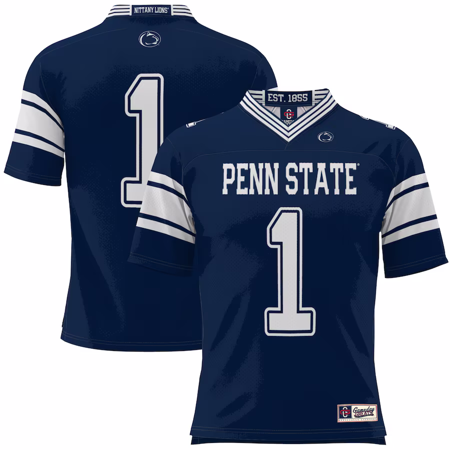 #1 Penn State Nittany Lions GameDay Greats Youth Football Jersey - Navy - Puhuasuan