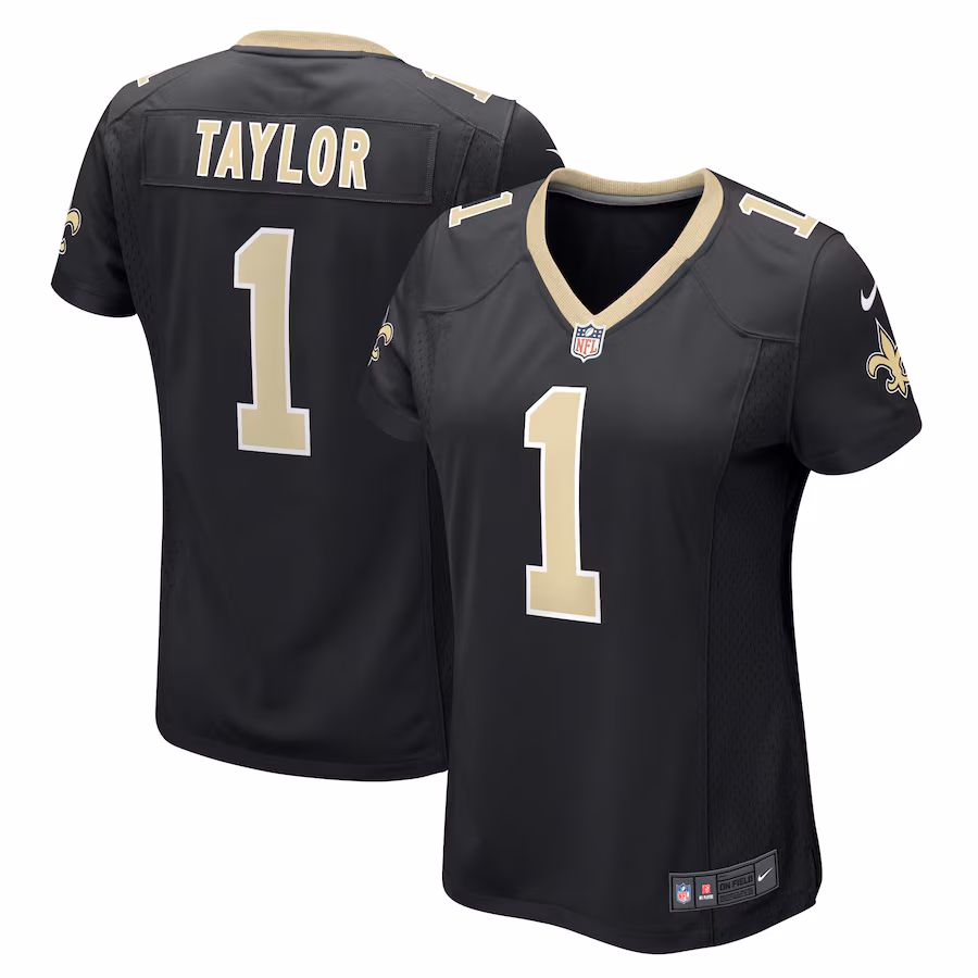 Women's New Orleans Saints Alontae Taylor Nike  Black Team Game Jersey - Puhuasuan