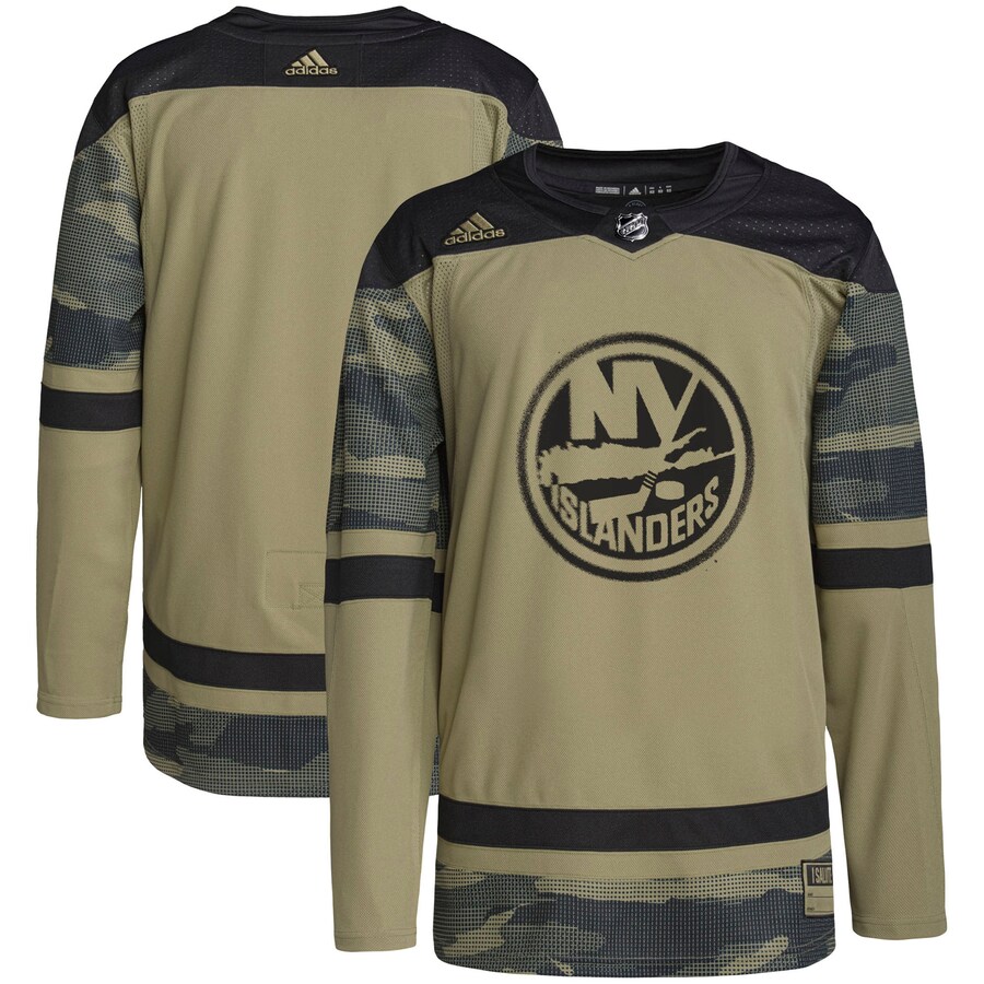 Men's New York Islanders adidas Camo Military Appreciation Team Authentic Practice Jersey - Puhuasuan
