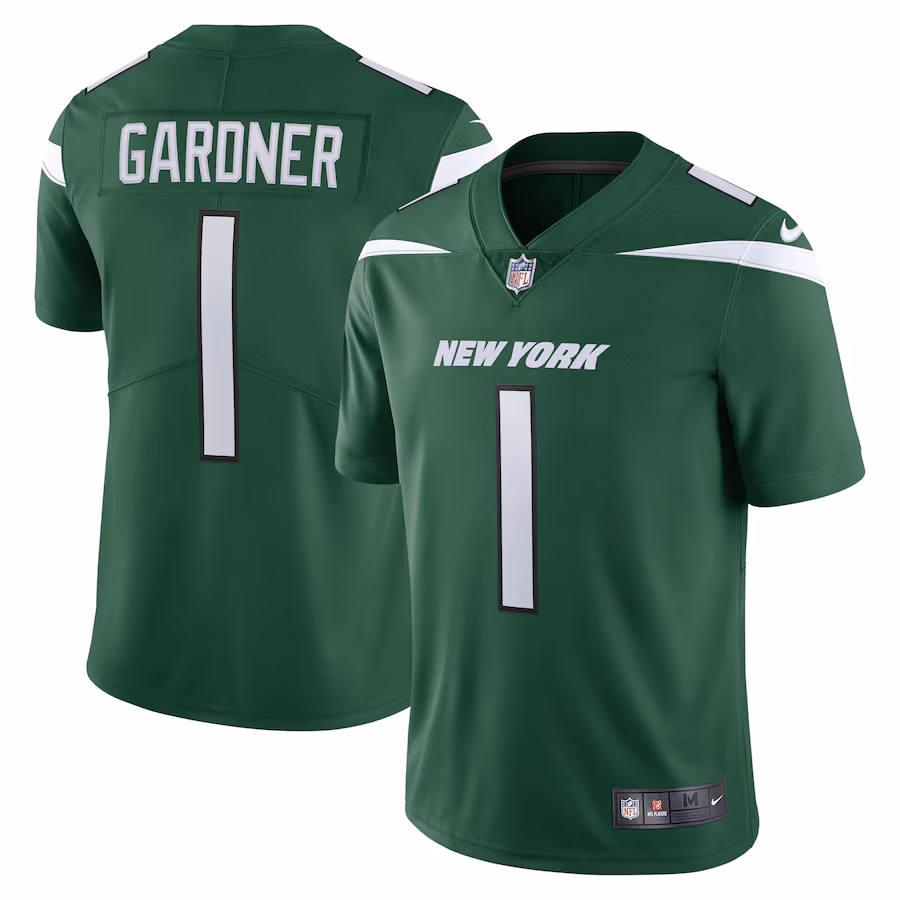 Men's New York Jets Ahmad Sauce Gardner Nike Green Vapor Limited Jersey - Puhuasuan