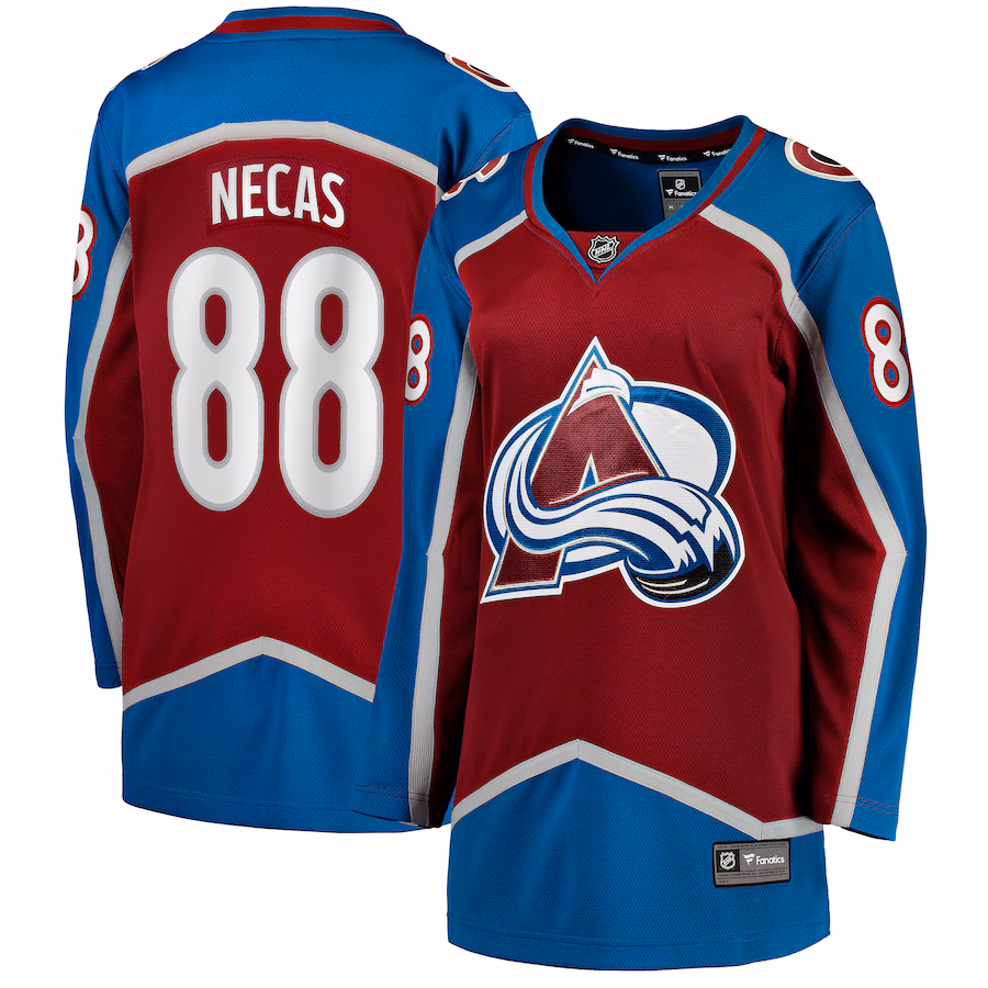 Women's Colorado Avalanche Martin Necas Fanatics Burgundy Breakaway Player Jersey - Puhuasuan