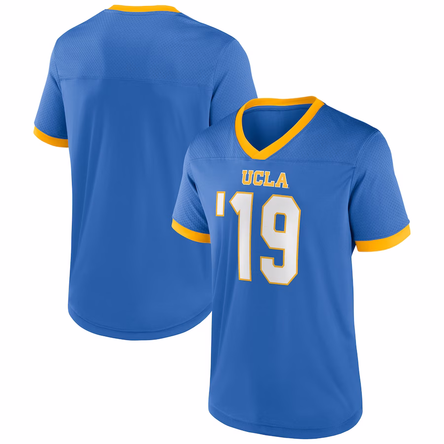 UCLA Bruins Captivating Apparel The Cut Football Jersey - Blue - Puhuasuan