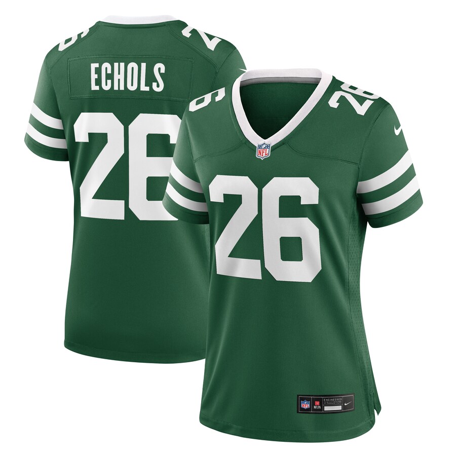 Women's New York Jets Brandin Echols Nike Legacy Green Team Game Jersey - Puhuasuan