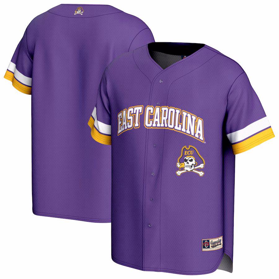 Youth GameDay Greats Purple ECU Pirates Spirit Baseball Jersey - Puhuasuan