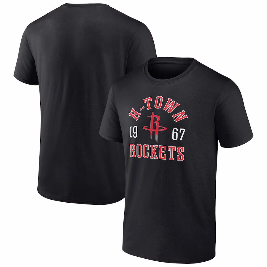Men's Houston Rockets Black The Extras T-Shirt - Puhuasuan