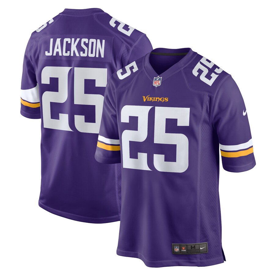 Men's Minnesota Vikings Theo Jackson Nike Purple Home Game Player Jersey - Puhuasuan
