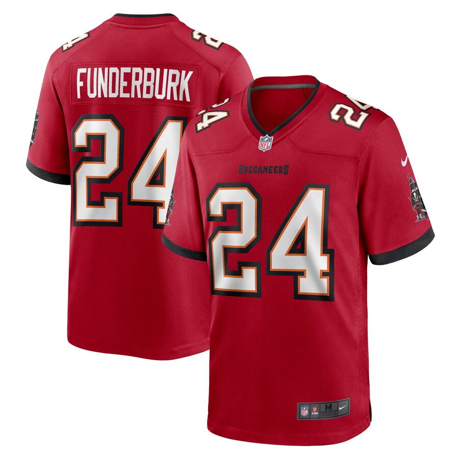 Men's Tampa Bay Buccaneers Tyrek Funderburk Nike Red Game Jersey - Puhuasuan
