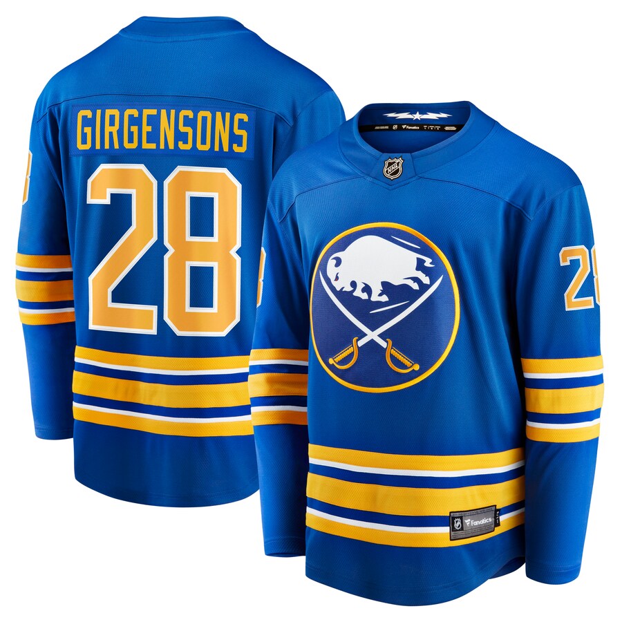 Men's Buffalo Sabres Zemgus Girgensons Fanatics Branded Royal Home Breakaway Player Jersey - Puhuasuan