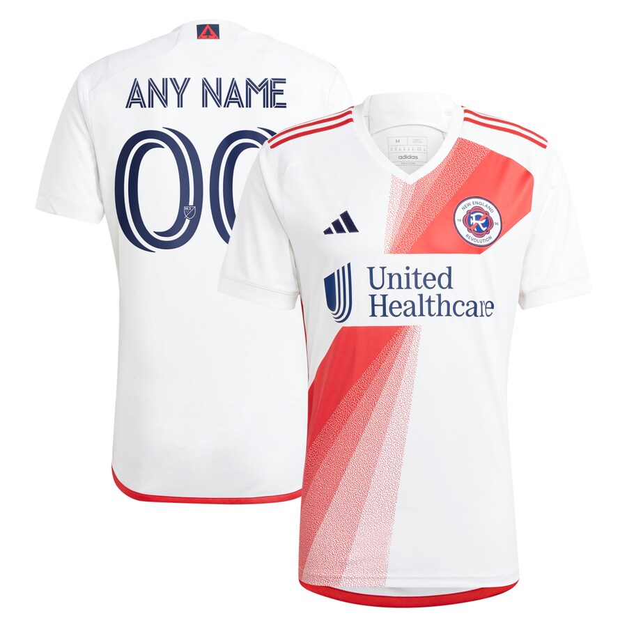 Men's New England Revolution adidas White 2023 Defiance Replica Custom Jersey - Puhuasuan