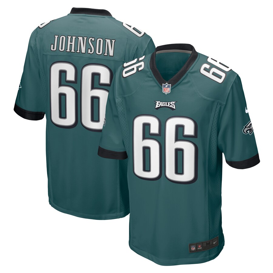 Men's Philadelphia Eagles Roderick Johnson Nike Midnight Green  Game Jersey - Puhuasuan