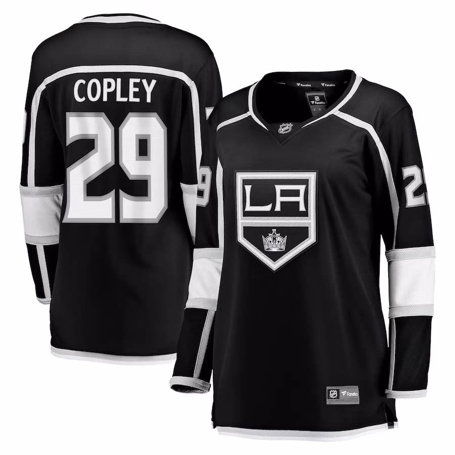 Women's Los Angeles Kings Pheonix Copley Fanatics Black Home Breakaway Player Jersey - Puhuasuan