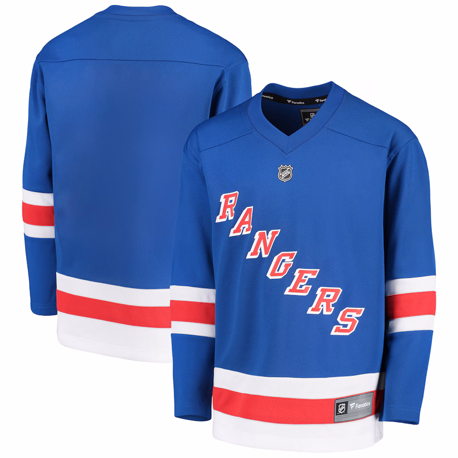 Youth New York Rangers Fanatics Royal Home Replica Blank Jersey - Puhuasuan
