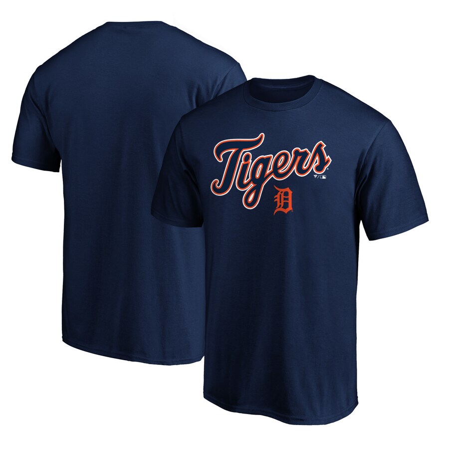 Men's Detroit Tigers Navy Series Sweep T-Shirt - Puhuasuan