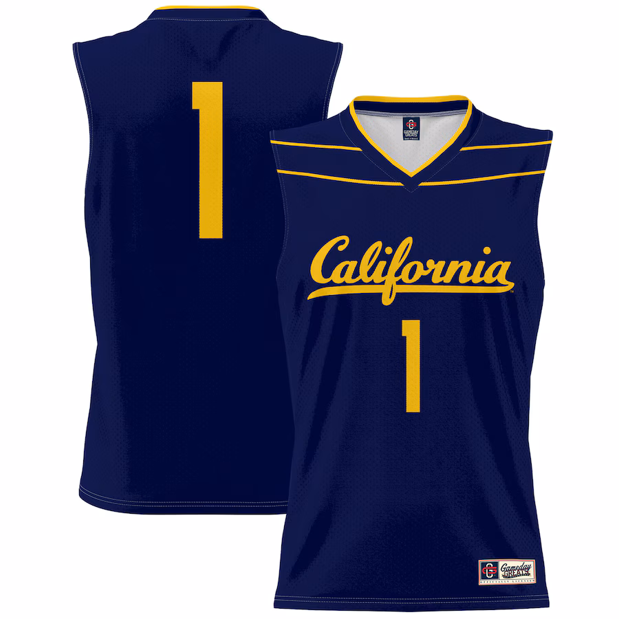 Youth GameDay Greats #1 Navy Cal Bears Lightweight Basketball Fashion Jersey - Puhuasuan