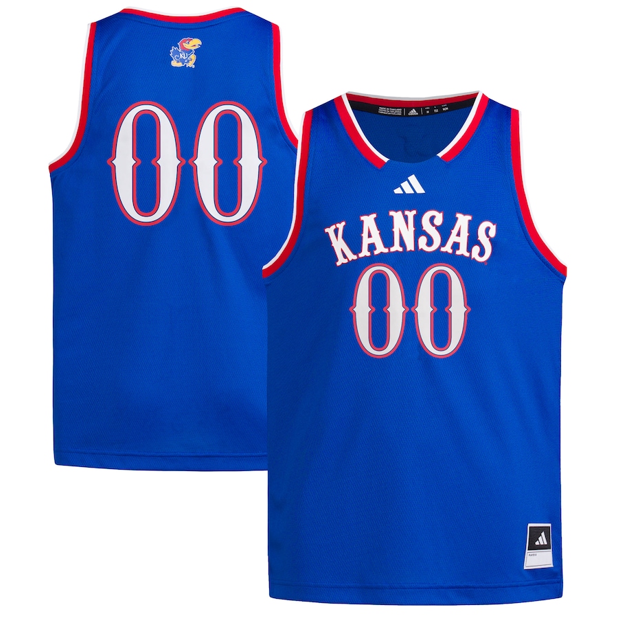 Youth adidas #00 Royal Kansas Jayhawks Swingman Jersey - Puhuasuan
