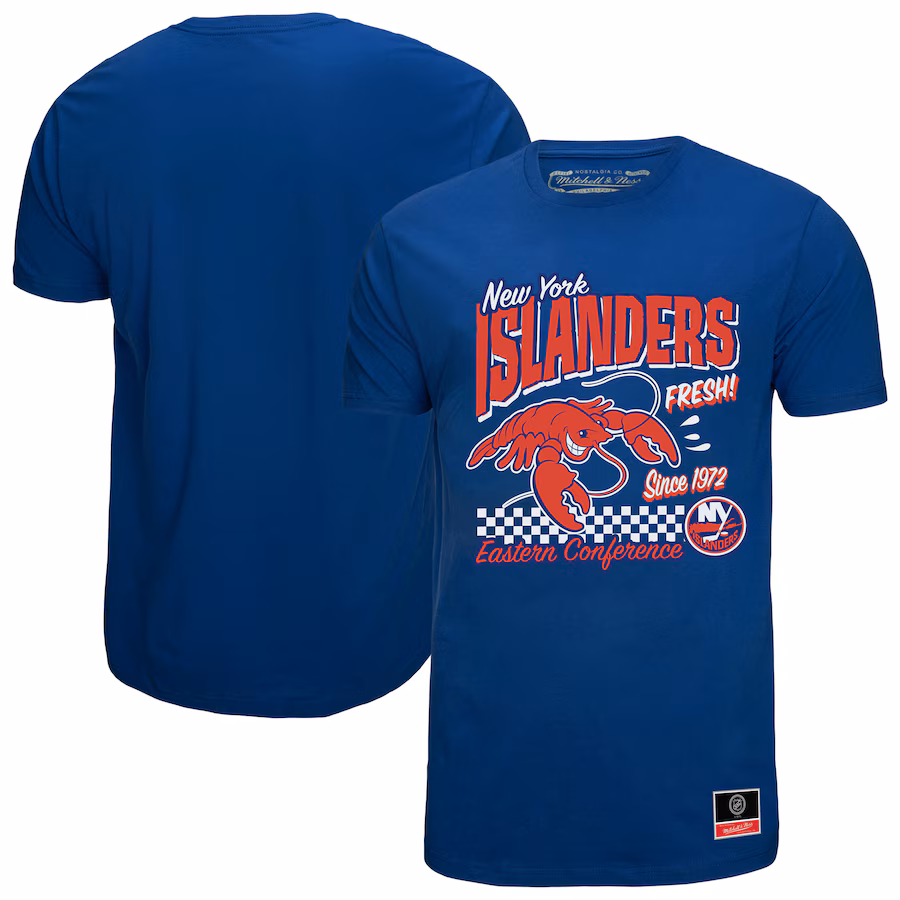 Men's New York Islanders Mitchell & Ness Royal Local Food T-Shirt - Puhuasuan