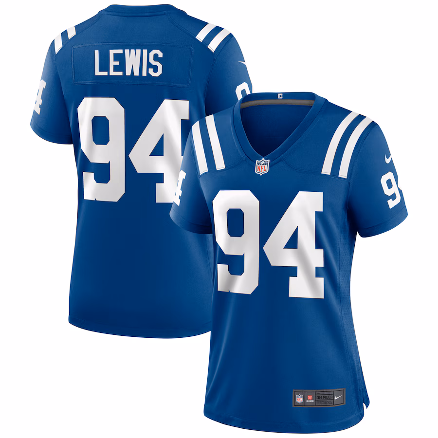 Women's Indianapolis Colts Tyquan Lewis Nike Royal Game Jersey - Puhuasuan